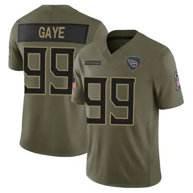 Ali Gaye Youth Limited Olive Tennessee Titans 2025 Salute to Service Jersey