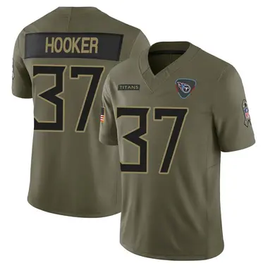 Amani Hooker Youth Limited Olive Tennessee Titans 2025 Salute to Service Jersey