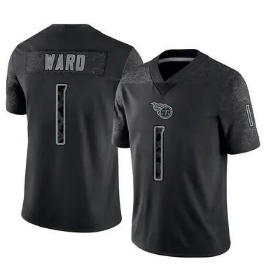 Cam Ward Men's Limited Black Tennessee Titans Reflective Jersey