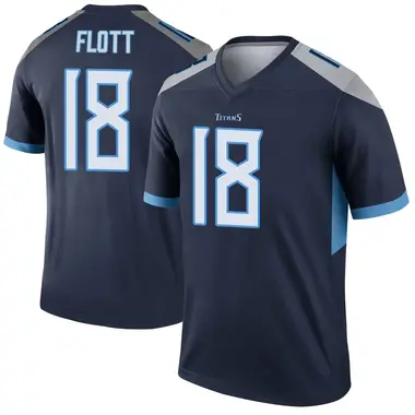 Cor'Dale Flott Men's Legend Navy Tennessee Titans Jersey