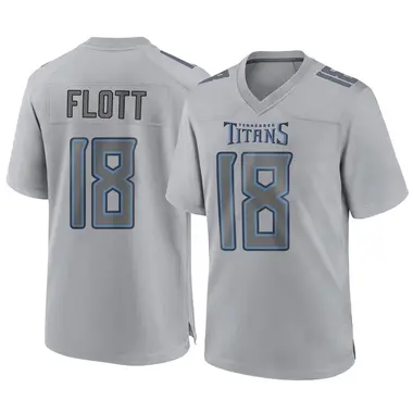 Cor'Dale Flott Youth Game Gray Tennessee Titans Atmosphere Fashion Jersey