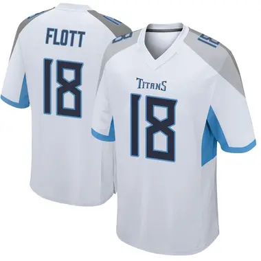 Cor'Dale Flott Youth Game White Tennessee Titans Jersey