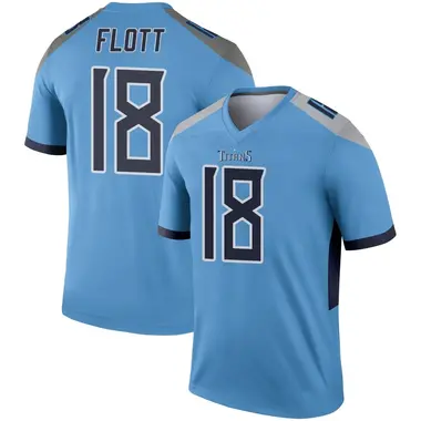 Cor'Dale Flott Youth Legend Light Blue Tennessee Titans Jersey