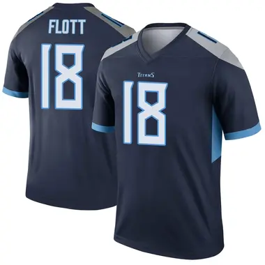 Cor'Dale Flott Youth Legend Navy Tennessee Titans Jersey