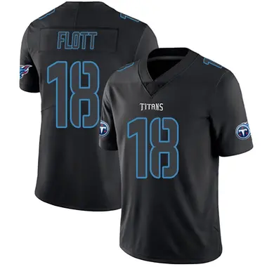 Cor'Dale Flott Youth Limited Black Impact Tennessee Titans Jersey