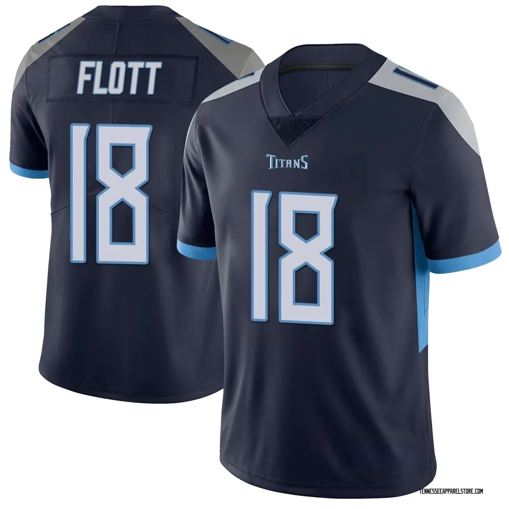 Cor'Dale Flott Youth Limited Navy Tennessee Titans Vapor Untouchable Jersey
