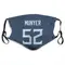 Daniel Munyer Name & Number Navy Tennessee Titans Face Mask