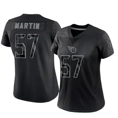 Jacob Martin Women's Limited Black Tennessee Titans Reflective Jersey