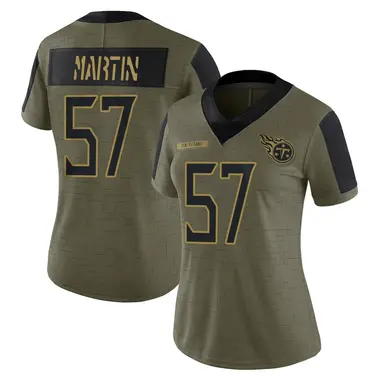 Jacob Martin Women's Limited Olive Tennessee Titans 2021 Salute To Service Jersey