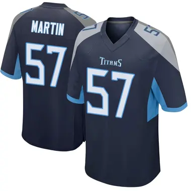 Jacob Martin Youth Game Navy Tennessee Titans Jersey