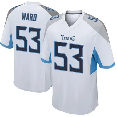 Jihad Ward Men's Game White Tennessee Titans Jersey