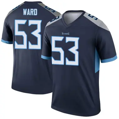 Jihad Ward Men's Legend Navy Tennessee Titans Jersey