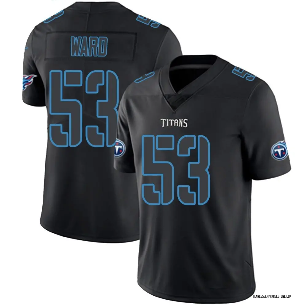 Jihad Ward Men's Limited Black Impact Tennessee Titans Jersey