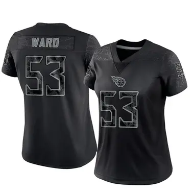 Jihad Ward Women's Limited Black Tennessee Titans Reflective Jersey