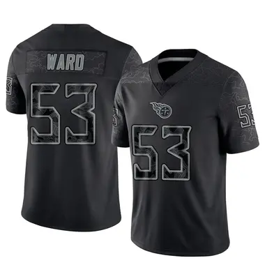 Jihad Ward Youth Limited Black Tennessee Titans Reflective Jersey