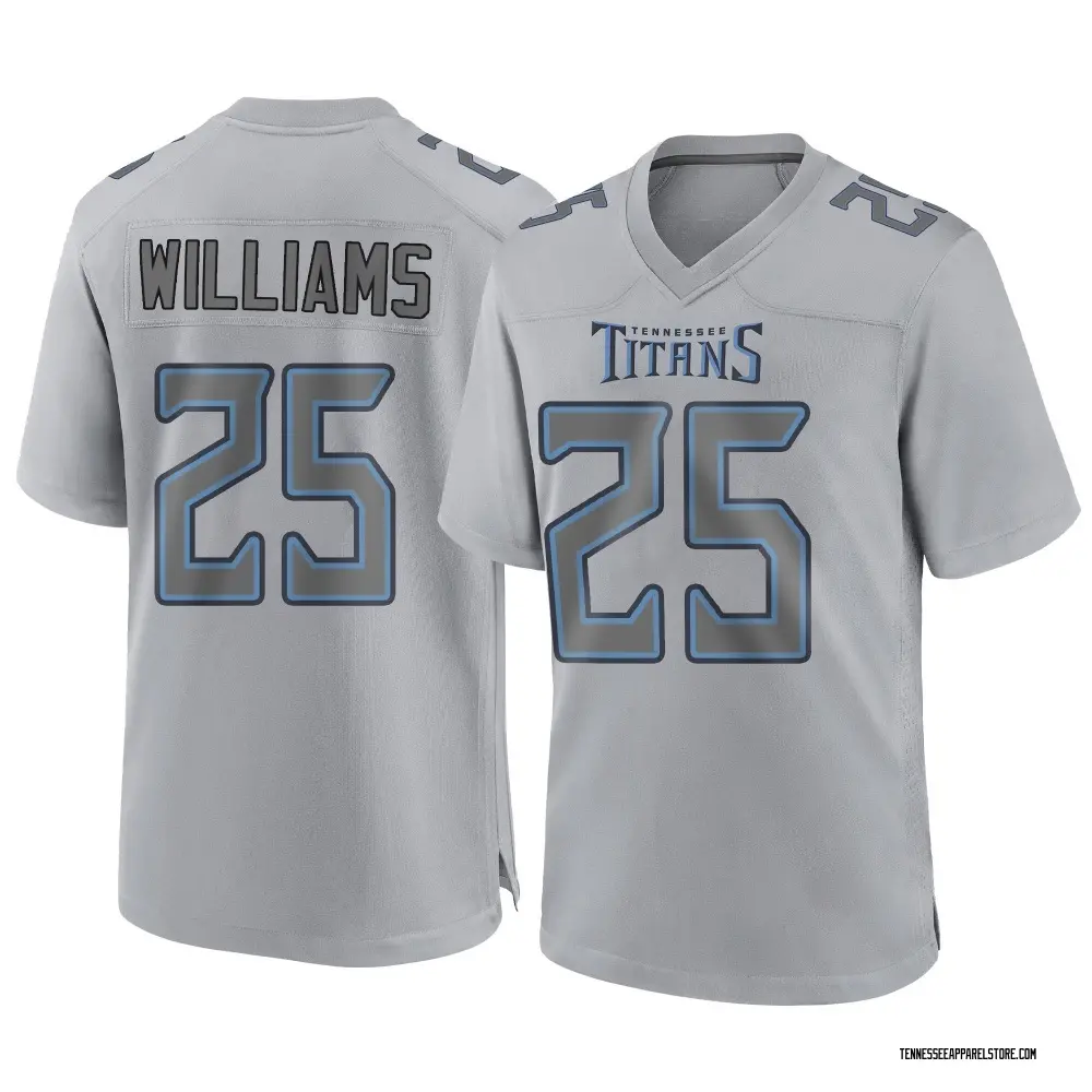Joshua Williams Men's Game Gray Tennessee Titans Atmosphere Fashion Jersey