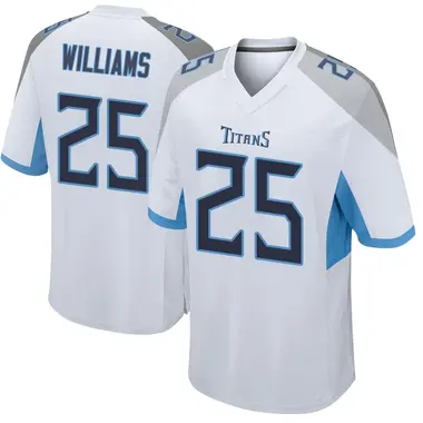 Joshua Williams Men's Game White Tennessee Titans Jersey