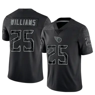 Joshua Williams Men's Limited Black Tennessee Titans Reflective Jersey