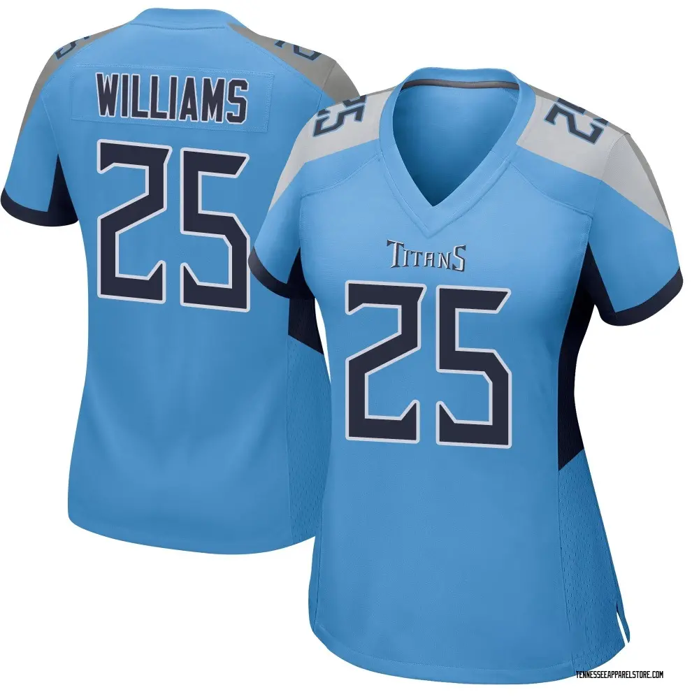 Joshua Williams Women's Game Light Blue Tennessee Titans Jersey