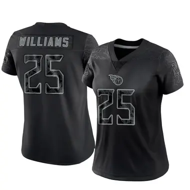 Joshua Williams Women's Limited Black Tennessee Titans Reflective Jersey