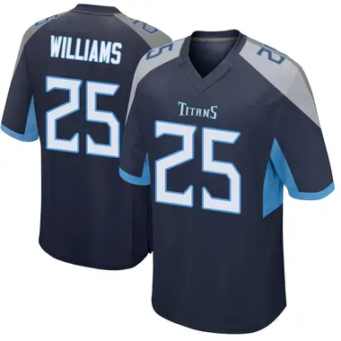 Joshua Williams Youth Game Navy Tennessee Titans Jersey