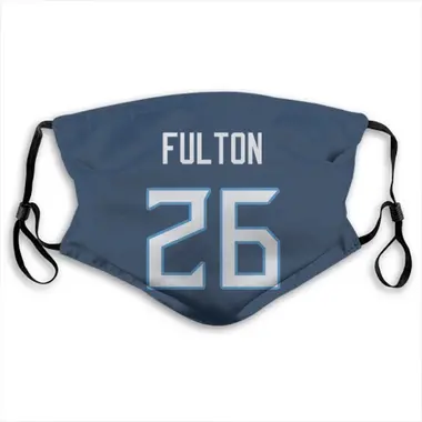 Kristian Fulton Name & Number Navy Tennessee Titans Face Mask