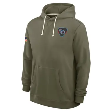 Men's Olive Tennessee Titans 2025 Salute to Service Sideline Hoodie