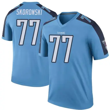 Peter Skoronski Youth Legend Light Blue Tennessee Titans Color Rush Jersey